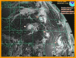 1995's simultaneous appearance of four storms -- Humberto, Iris, Karen, and Luis -- only solidified the season's standout record.