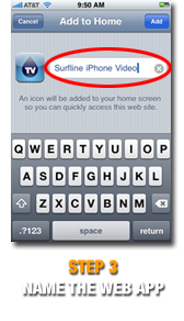 Step 3. Name the Web App